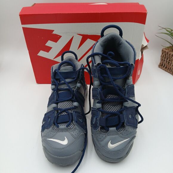 Nike Air More Uptempo GS Kids Sz. 5Y Cool Grey With Box - Picture 1 of 10